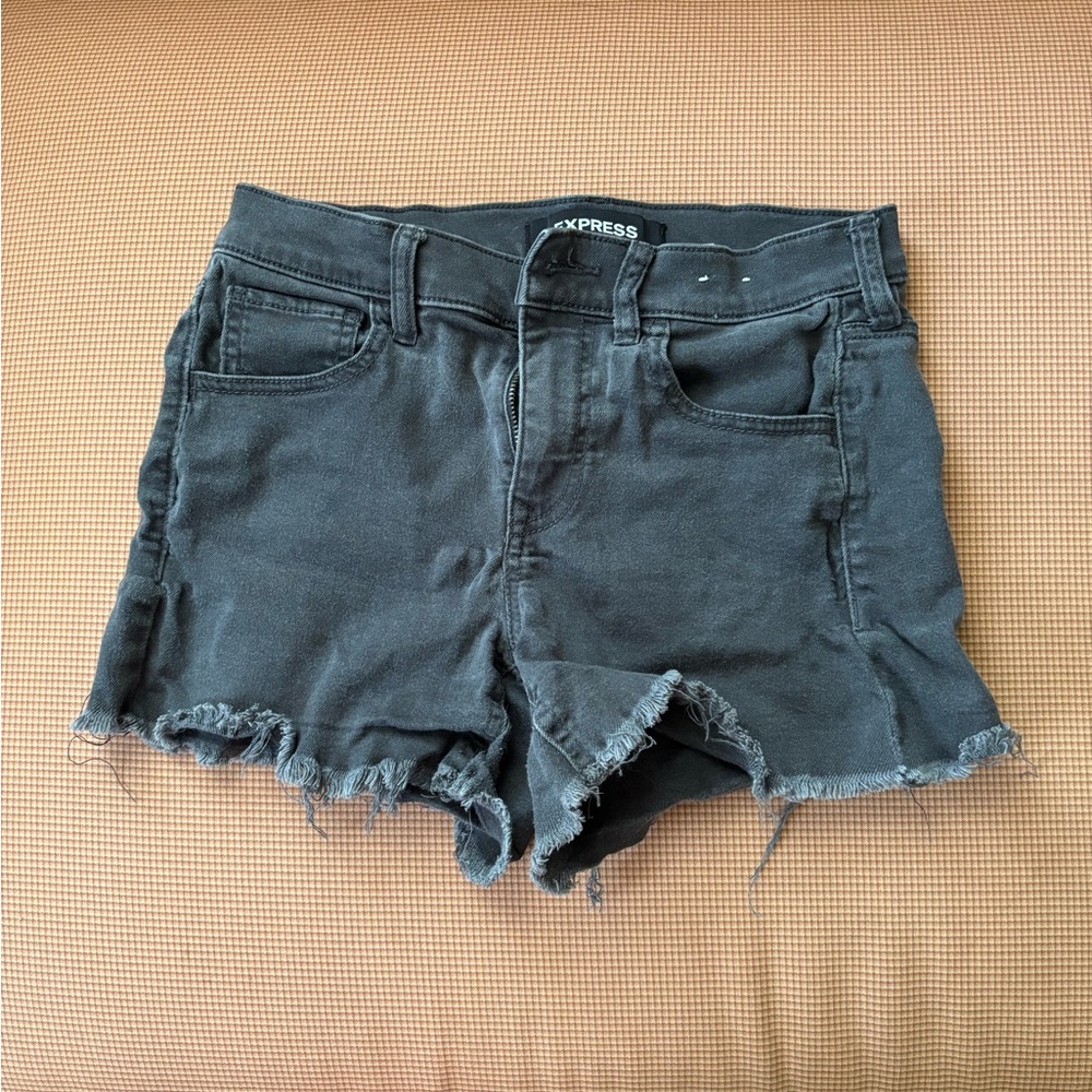 Express Gray Jean Shorts Casual Style